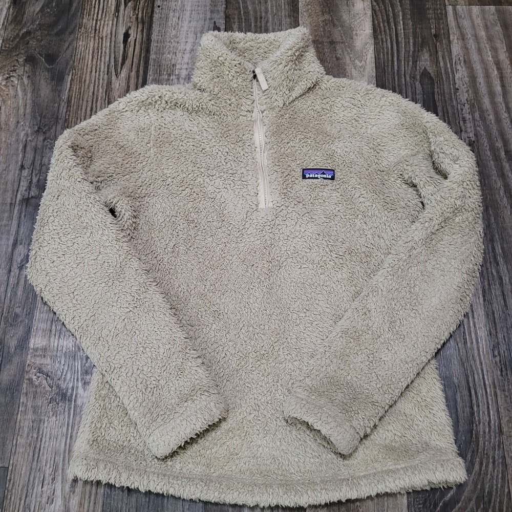 Patagonia Los Gatos 1/4 Zip Fleece Pullover Women S ELKH Beige Sherpa SP18